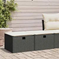 Gossi set mobilier de gradina cu perne, 2 piese poliratan/lemn acacia