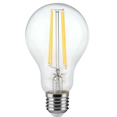 Bec A60 E27 filament LED 12W 3000K alb cald V-TAC SKU-217458