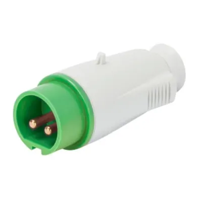 Stecher fisa industriala - IP44 - 2P 32A 20-25V and 40-50V 100-200HZ - GREEN - 4H - Strangere cu surub