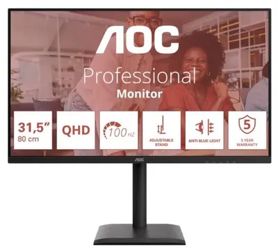 Monitor AOC - E4 Q32E4U, 31.5'', QHD, IPS, Anti-Glare