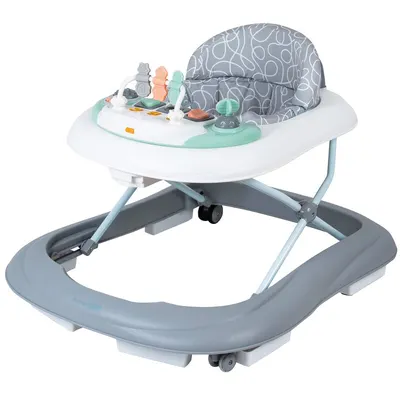 Premergator, FreeON, Walker, Cu muzica si lumini, Cu roti, Conform cu standardul european de securitate EN1273:2020, ABC Grey