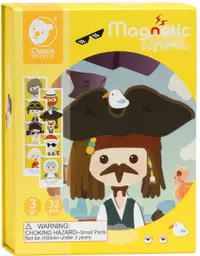 Copii joc magnetic cu băiat Classic World - profesii diferite