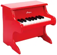 Instrument muzical pentru copii Hape - Pian, rosu, din lemn