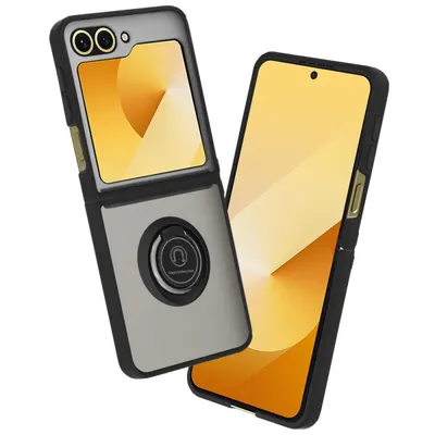 Husa pentru Samsung Galaxy Z Flip7 FE F761 / Z Flip6 F741, Techsuit, Glinth, Neagra