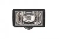 Far universal stanga dreapta (faza lunga, H3 T4W, 12 24V, latime 241mm, inaltime 135mm, alb, plastic, negru, lumini pozitie, lungime cablu: 150mm)