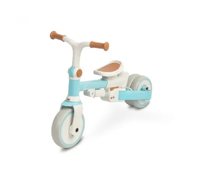 Tricicleta pentru copii Toyz Faro Blue multifunctionala, ultrapliabila,spatar reglabil,scaun moale rotativ, maner parinte detasabil si reglabil in 4 pozitii,centuri de siguranta,roti EVA,pedale detasabile,gentuta inclusa