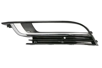 Grila ventilatie bara fata stanga potrivit VW CC 2011-2016 - (cu orificii lampa ceata, negru lucios, R-LINE)