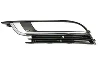 Grila ventilatie bara fata stanga potrivit VW CC 2011-2016 - (cu orificii lampa ceata, negru lucios, R-LINE)