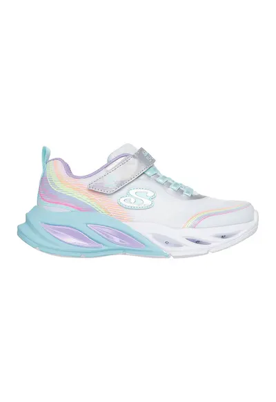 Pantofi sport cu LED Cosmic Glow- Rainbow Beam - Gri deschis