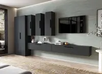 Living Pati 190 - Mobila Sufragerie Gri Antracit