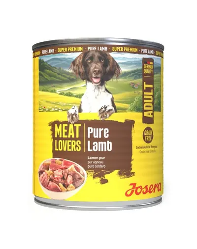 Hrană câini monoproteică 800 g Josera Meat Lovers Pure Lamb