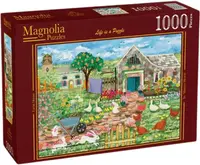 Puzzle Magnolia din 1000 piese - Casă de fermă