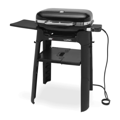 Gratar electric Lumin cu suport - Negru