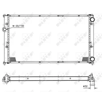 Radiator, racire motor NRF 50458