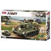 Set de constructie Army, 742 piese, Tanc american