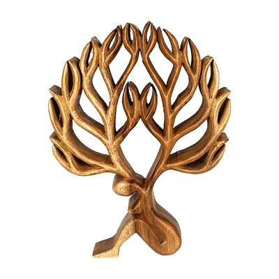 Decoratiune copac virasana WOODEN DECOR 5x24x31 cm