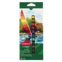 Culori pe baza de ulei 12ml, 12culori/set, diverse culori, Derwent Academy