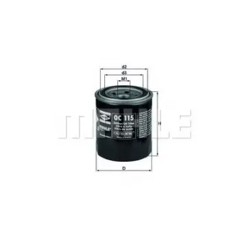 Filtru ulei MAHLE ORIGINAL OC 115