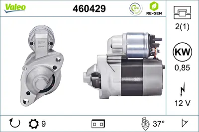 Electromotor (12v, 0,85kw, Reconditionat) Potrivit Dacia Logan, Logan Ii, Logan Mcv Ii, Sandero, Sandero Ii; Nissan Kubistar; Renault Clio I, Clio Ii, Clio Ii Hatchback, Clio Iii 1.0-3.0 04.92