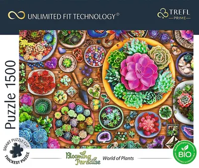 Puzzle Trefl din 1500 de piese - Lumea plantelor
