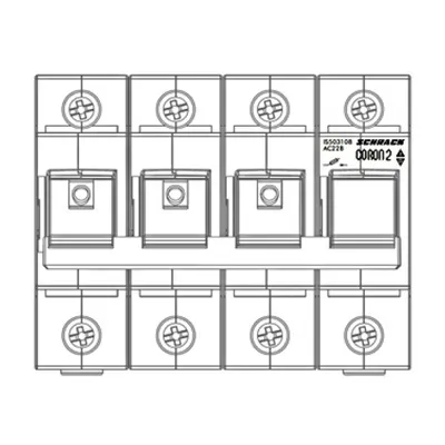 Separator de sarcină pentru portfuzibile D0 CORON 2, 3p+N