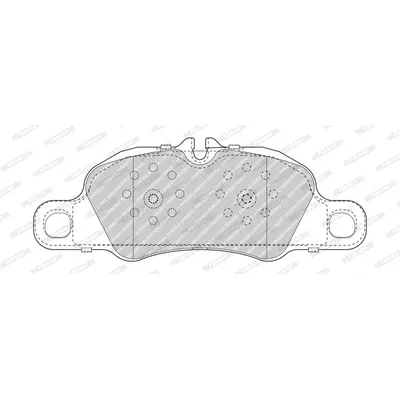 Set placute frana, frana disc FERODO FDB5018