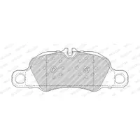 Set placute frana, frana disc FERODO FDB5018