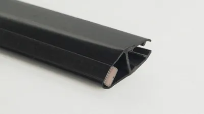 Garnitura magnetica pentru cabine de dus, 196 cm, negru, Deante Kerria Plus