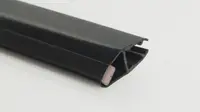 Garnitura magnetica pentru cabine de dus, 196 cm, negru, Deante Kerria Plus