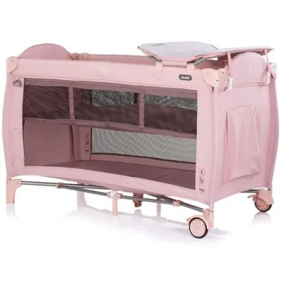 Patut pliabil Chipolino Bella powder pink