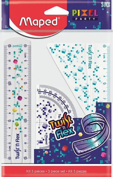 Set de instrumente de desen Maped Pixel Party - 3 piese