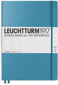 Agenda Leuchtturm1917 Master Slim - A4+, pagini albe, Nordic Blue