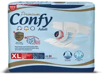 Scutece pentru adulti Premium Marime L, 20 bucati, Confy