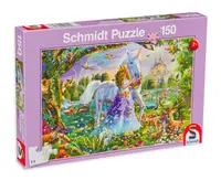 Puzzle Schmidt din 150 de piese - Princess Unicorn And Castle