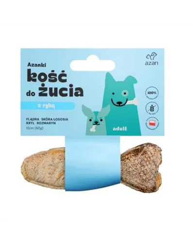 AZANKI Os de ros pentru caini 12cm cu peste