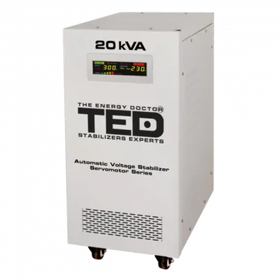 Stabilizator tensiune 20KVA 16KW, Monofazat, TED