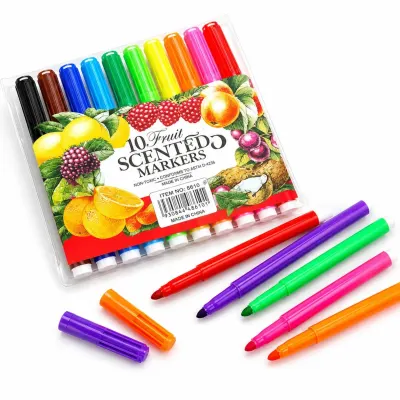 Carioci Parfumate 10 Culori cu Arome de Fructe 12/set Groase 14cm Diferite Culori Engros