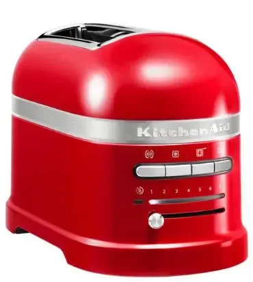 Prajitor de paine KitchenAid Artisan 5KMT2204EER, 2 felii, 2500W (Empire Red)