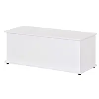 HOMCOM Cutie de depozitare multifunctionala din PAL cu capac care se deschide, pentru camera si intrare, 100x40x40cm, alb | Aosom Romania