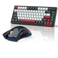 Set Gaming Timebox, Red Switch, 75%, Wireless, Tastatura Mecanica Gaming, Negru - Default Title