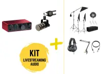 Pachet Live Streaming Standard: Focusrite Scarlett 2i2 + RODE Podmic și accesorii - Default Title