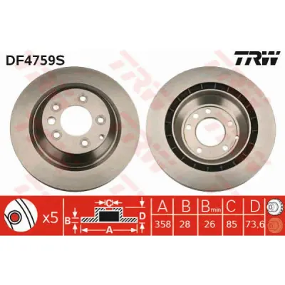 Disc frana TRW DF4759S