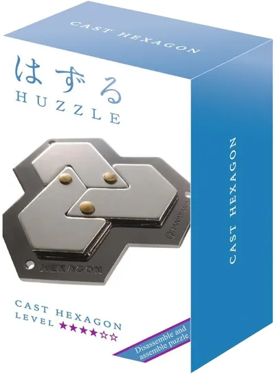 Puzzle logic metalic Hanayama - Cast Puzzle Hexagon Huzzle