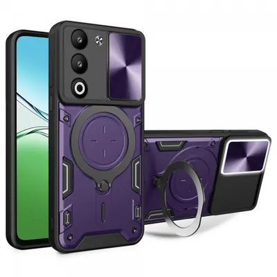Husa pentru Oppo A5 4G / A5 5G, Techsuit, CamGuard Pro, Mov