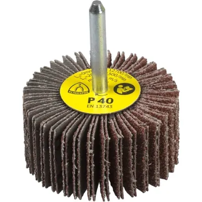 Perie abraziva cu tija pentru Otel inoxidabil, Metal universal KM 613 - Diametru 30mm, Grosime 10mm, Diametrul axului 6mm