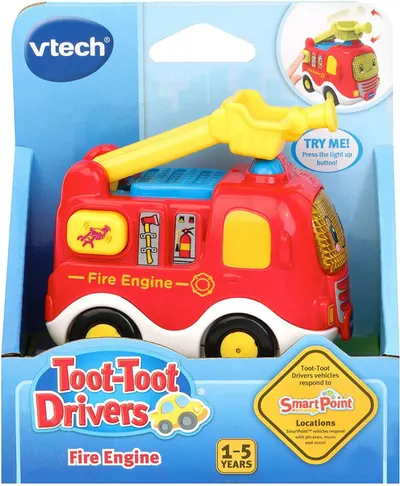 Mașină de jucărie pentru copii Vtech - Mini troleibuz, camion de pompieri cu furcă