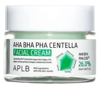 APLB Cremă de față AHA BHA PHA Centella, 55 ml