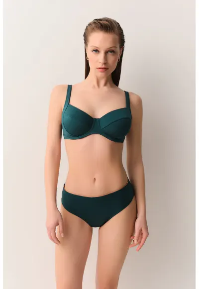 Slip cu model uni - Verde smarald