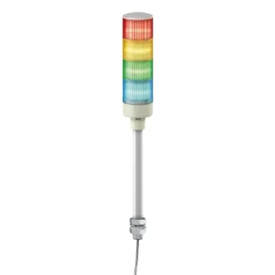 Harmony XVG, Coloana de semnalizare, 4 Unitati RGVA, 24V, LED, BUZ, DRCT TUB