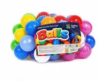 Set 50 de mingi din plastic, cu diametrul de 6 cm